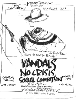 Vandals, No Crisis, Social Comotion (Conflict and No Real Attitude substituted for Social Comotion)