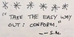 Take the easy way out: conform.