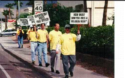 Keith, Jeff, Jim, Steve W, and Steve, likely September 9, 1995. Photo by Jeff Jacobsen, with permission.